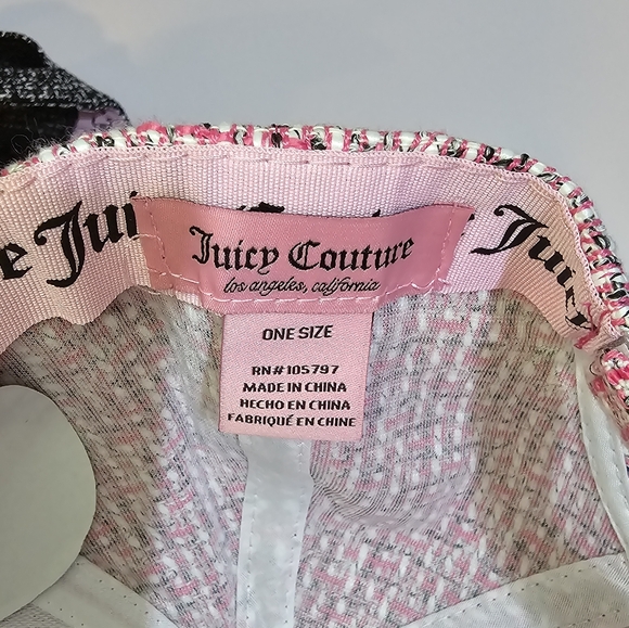 Bundle Women's Juicy couture hats/ tweed cap, adjustable back, NWT One Size - Picture 10 of 10